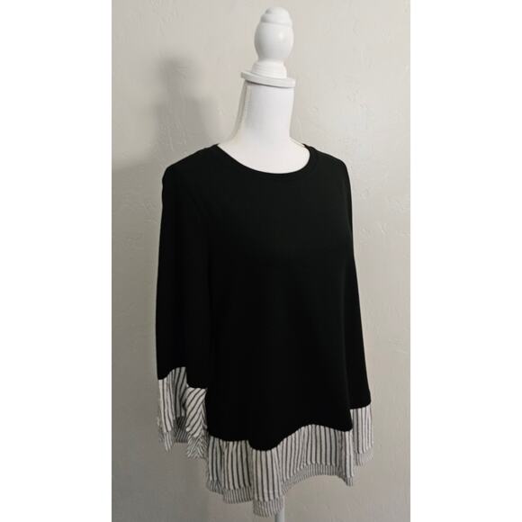 Apt. 9 Black Layered Look Top - Picture 4 of 6